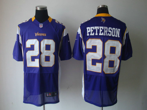 Nike Elite Jersey Purple nfl Minnesota Vikings 28 Adrian Peterson